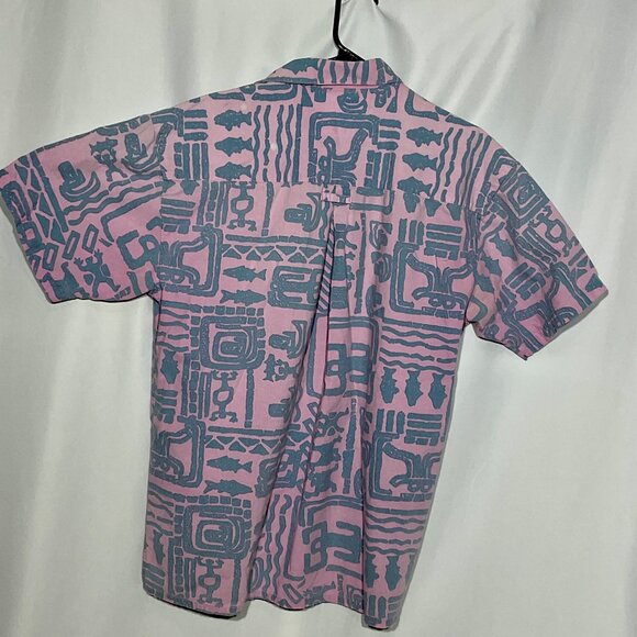 Vintage Pink and Blue 90s Shirt Sz Med PCH - Picture 3 of 10